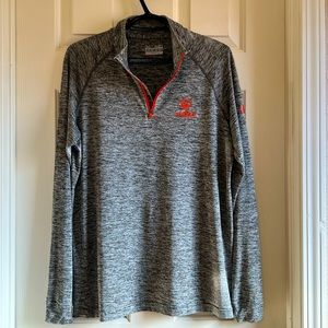 Topgolf Las Vegas Under Armour Mens long sleeve quarter zip Medium heather gray